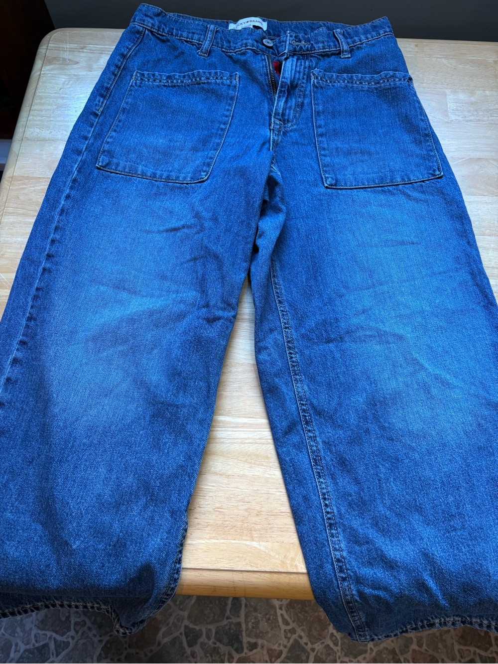 Lucky Brand Relaxed Fit Dark Blue Denim Jeans